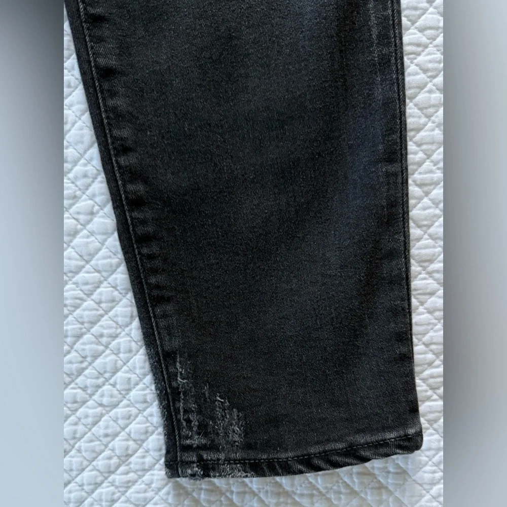Moussy Vintage Black Skinny Jeans Distressed Stretch SZ 30